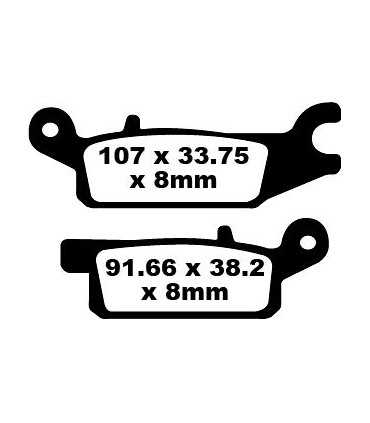 BRAKE PAD CARBON TT DIRT