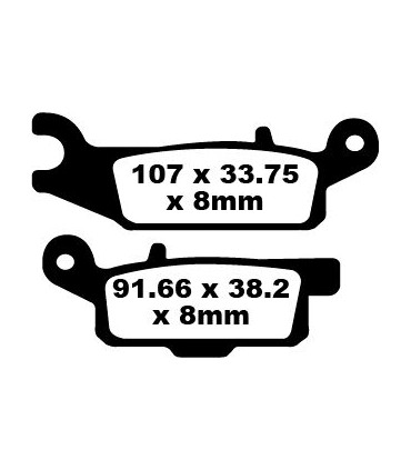 BRAKE PAD CARBON TT DIRT