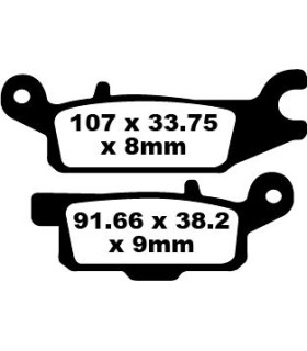 BRAKE PAD CARBON TT DIRT