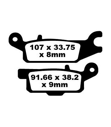 BRAKE PAD CARBON TT DIRT