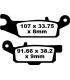 BRAKE PAD CARBON TT DIRT