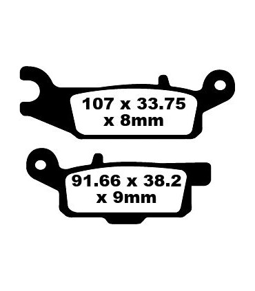 BRAKE PAD CARBON TT DIRT
