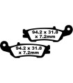 BRAKE PAD CARBON TT DIRT