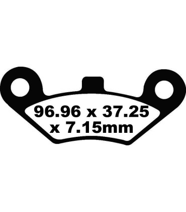 BRAKE PAD CARBON TT DIRT