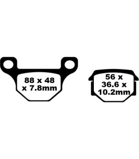 BRAKE PAD SFA ORG SCOOTER