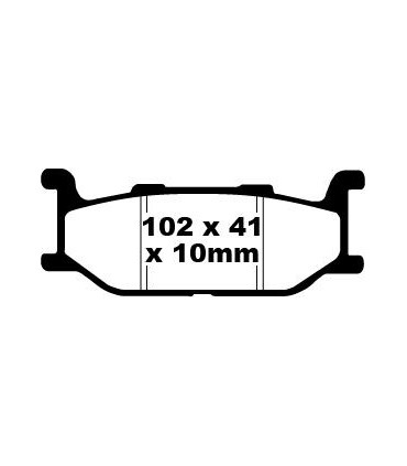BRAKE PAD SFA ORG SCOOTER