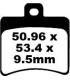 BRAKE PAD SFA ORG SCOOTER
