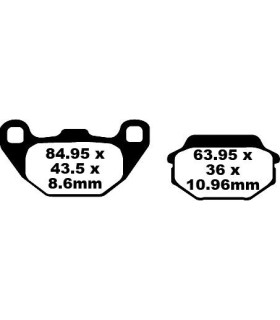 BRAKE PAD SFA ORG SCOOTER