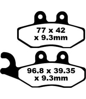 BRAKE PAD SFA ORG SCOOTER