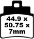 BRAKE PAD SFA ORG SCOOTER