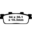 BRAKE PAD SFA ORG SCOOTER