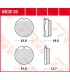 BRAKE PAD TRW MCB35