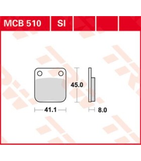 BRAKE PAD TRW MCB510