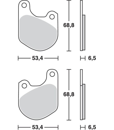 BRAKE PAD TRW MCB511