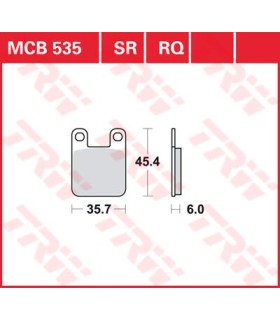 BRAKE PAD TRW MCB535