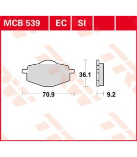 BRAKE PAD TRW MCB539