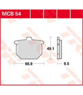 BRAKE PAD TRW MCB54