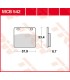 BRAKE PAD TRW MCB542