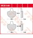 BRAKE PAD TRW MCB548