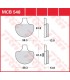 BRAKE PAD TRW MCB548