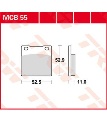 BRAKE PAD TRW MCB55