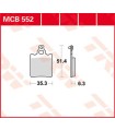 BRAKE PAD TRW MCB552