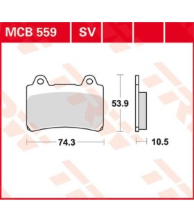 BRAKE PAD TRW MCB559