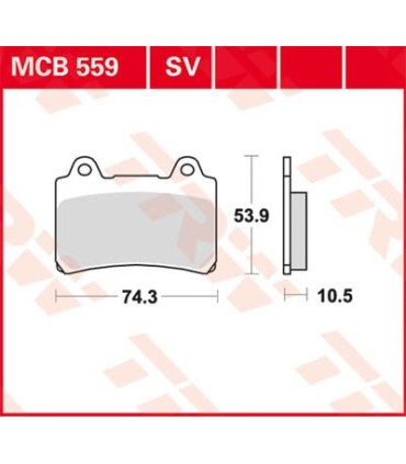 BRAKE PAD TRW MCB559
