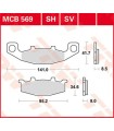 BRAKE PAD TRW MCB569