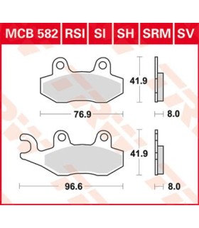 BRAKE PAD TRW MCB582