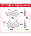 BRAKE PAD TRW MCB582