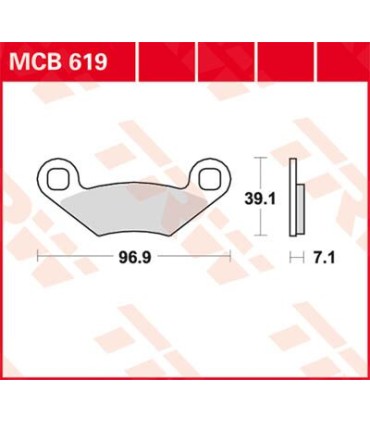 BRAKE PAD TRW MCB619