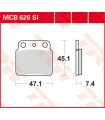 BRAKE PAD TRW MCB626SI