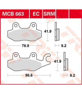 BRAKE PAD TRW MCB663