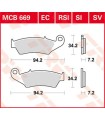 PLAQUETTES DE FREIN TRW MCB669