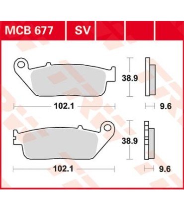 BRAKE PAD TRW MCB677