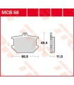 BRAKE PAD TRW MCB68