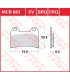 BRAKE PAD TRW MCB683