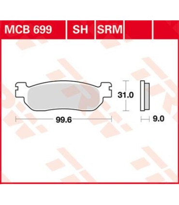 BRAKE PAD TRW MCB699