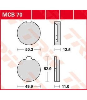 BRAKE PAD TRW MCB70