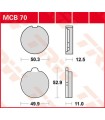 PLAQUETTES DE FREIN TRW MCB70