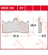 BRAKE PAD TRW MCB736