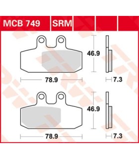 BRAKE PAD TRW MCB749