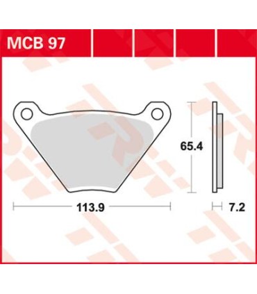 BRAKE PAD TRW MCB97