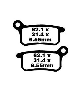BRAKE PAD CARBON TT DIRT