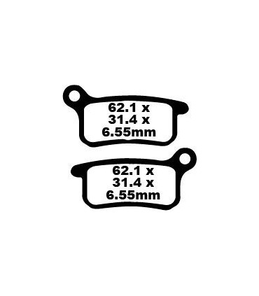 BRAKE PAD CARBON TT DIRT