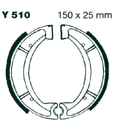 BRAKE SHOE GROOVED