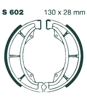 BRAKE SHOE GROOVED