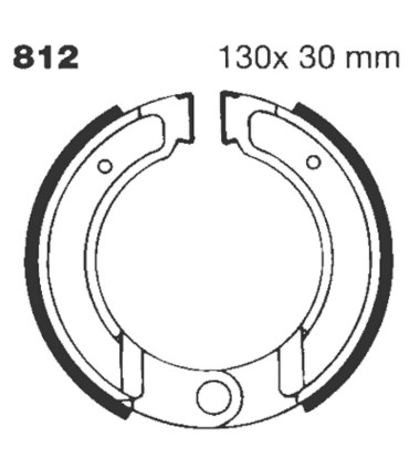 BRAKE SHOE GROOVED