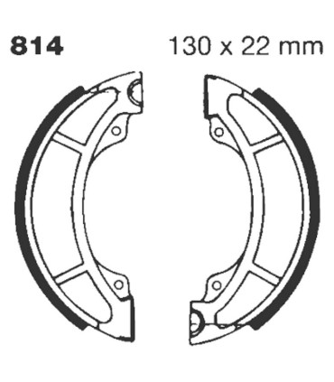 BRAKE SHOE GROOVED